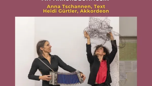 Performative Lesung mit Akkordeonmusik - Haarig