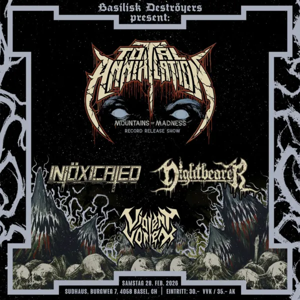 TOTAL ANNIHILATION - "Mountains of Madness" Record Release Show