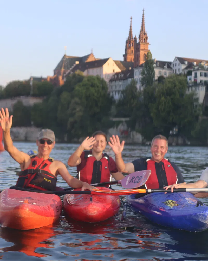Kopf über Wasser und lächeln!