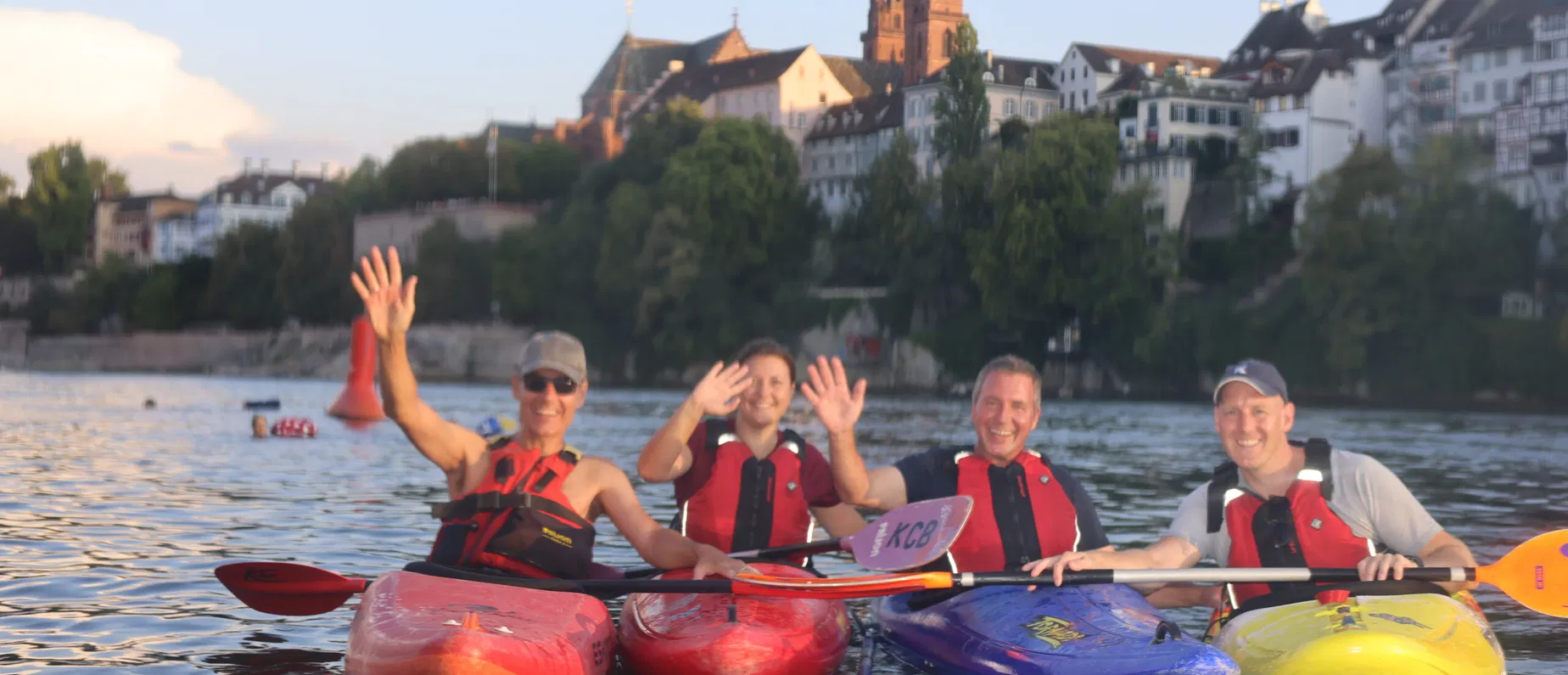 Kopf über Wasser und lächeln!