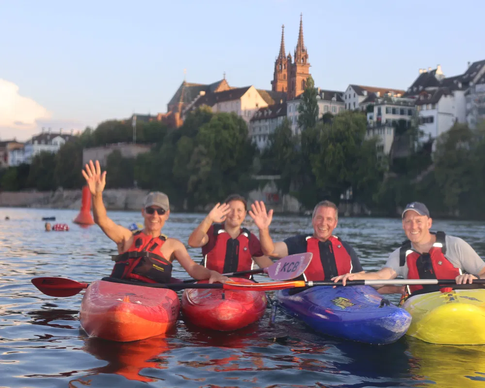 Kopf über Wasser und lächeln!