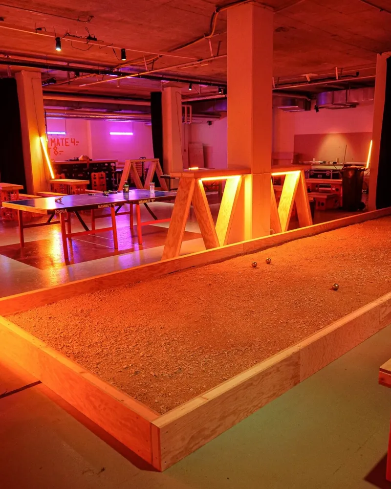 Spielwiese im Untergeschoss