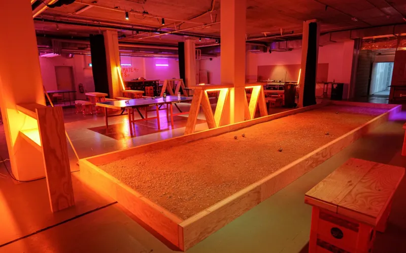 Spielwiese im Untergeschoss