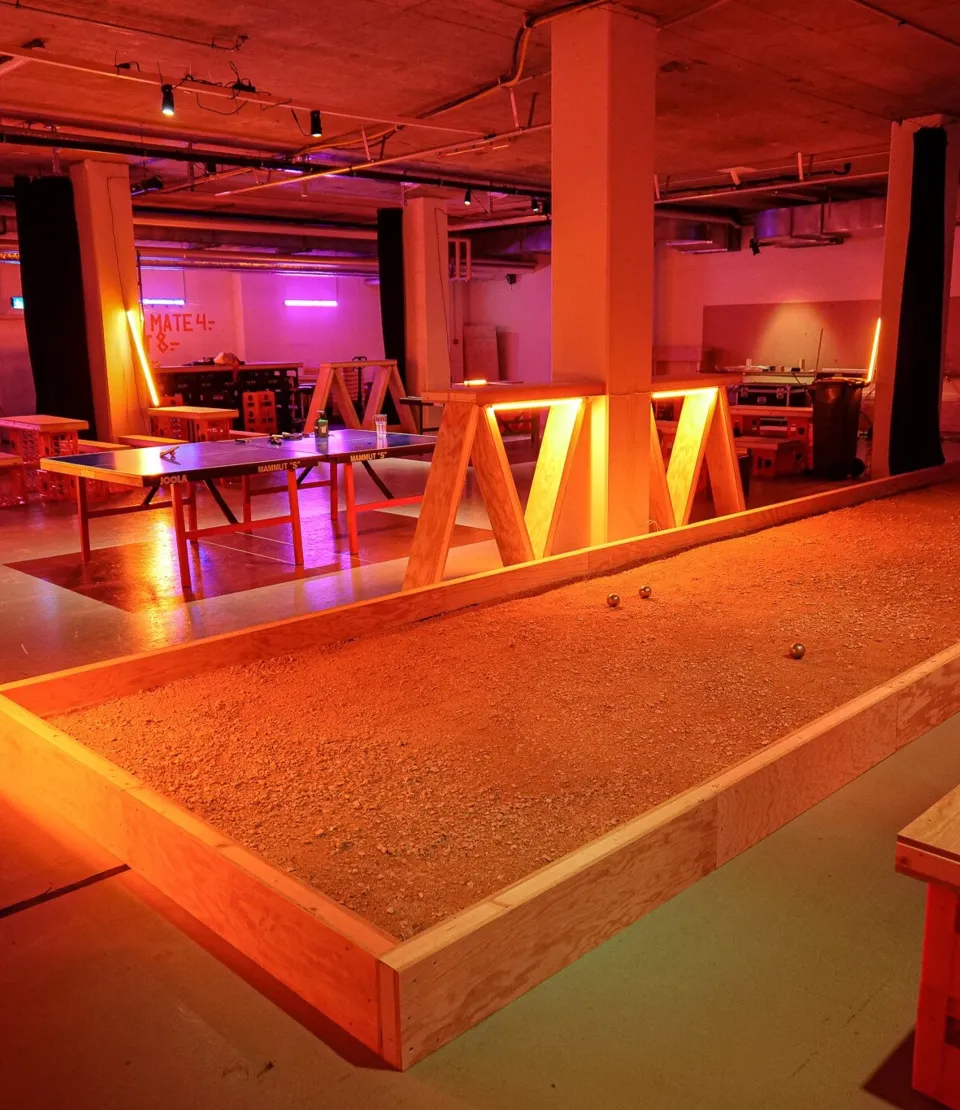 Spielwiese im Untergeschoss