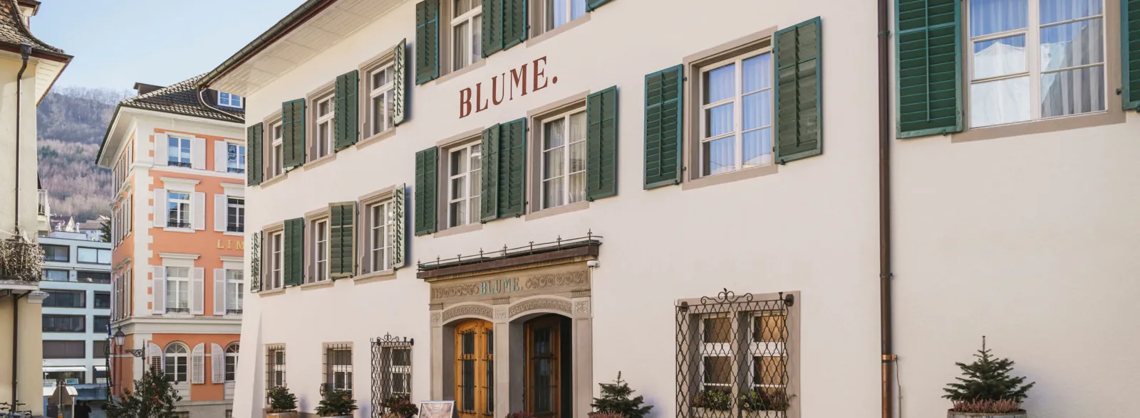 Blume. Hotel & Restaurant Aussenfassade
