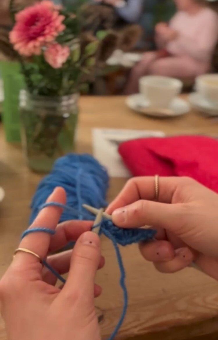 Strickcafé mit Coralie und Leonie