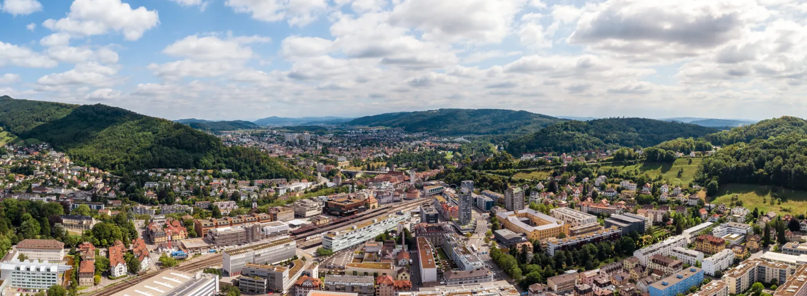 Baden Nord aus der Vogelperspektive