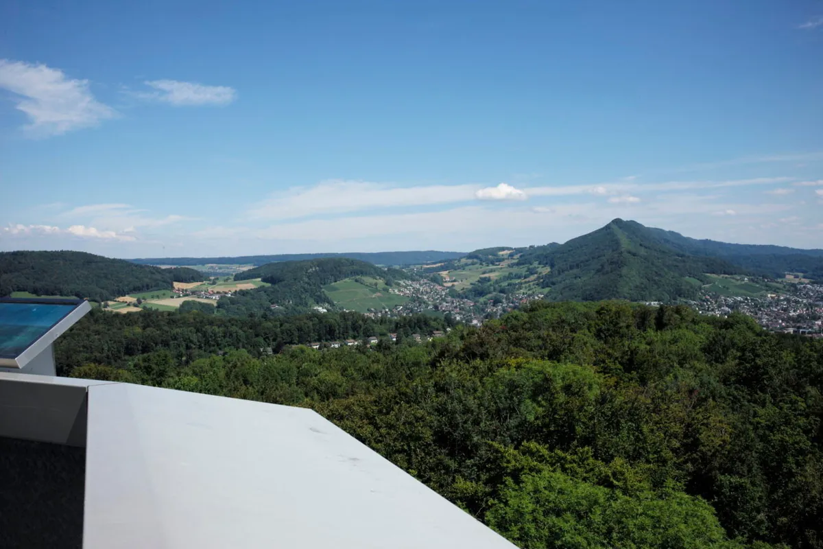 Aussicht Wasserturm Baldegg auf Lägerngrat