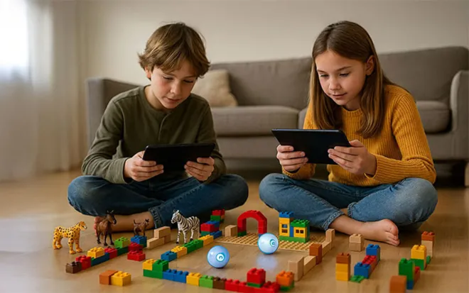 Flitzende Roboterbälle