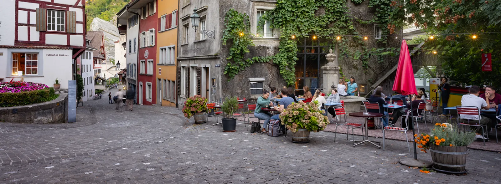 Restaurant Rebstock im Sommer