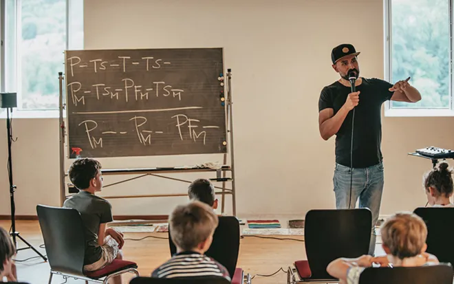 Beatbox-Crashkurs mit Miguel Camero