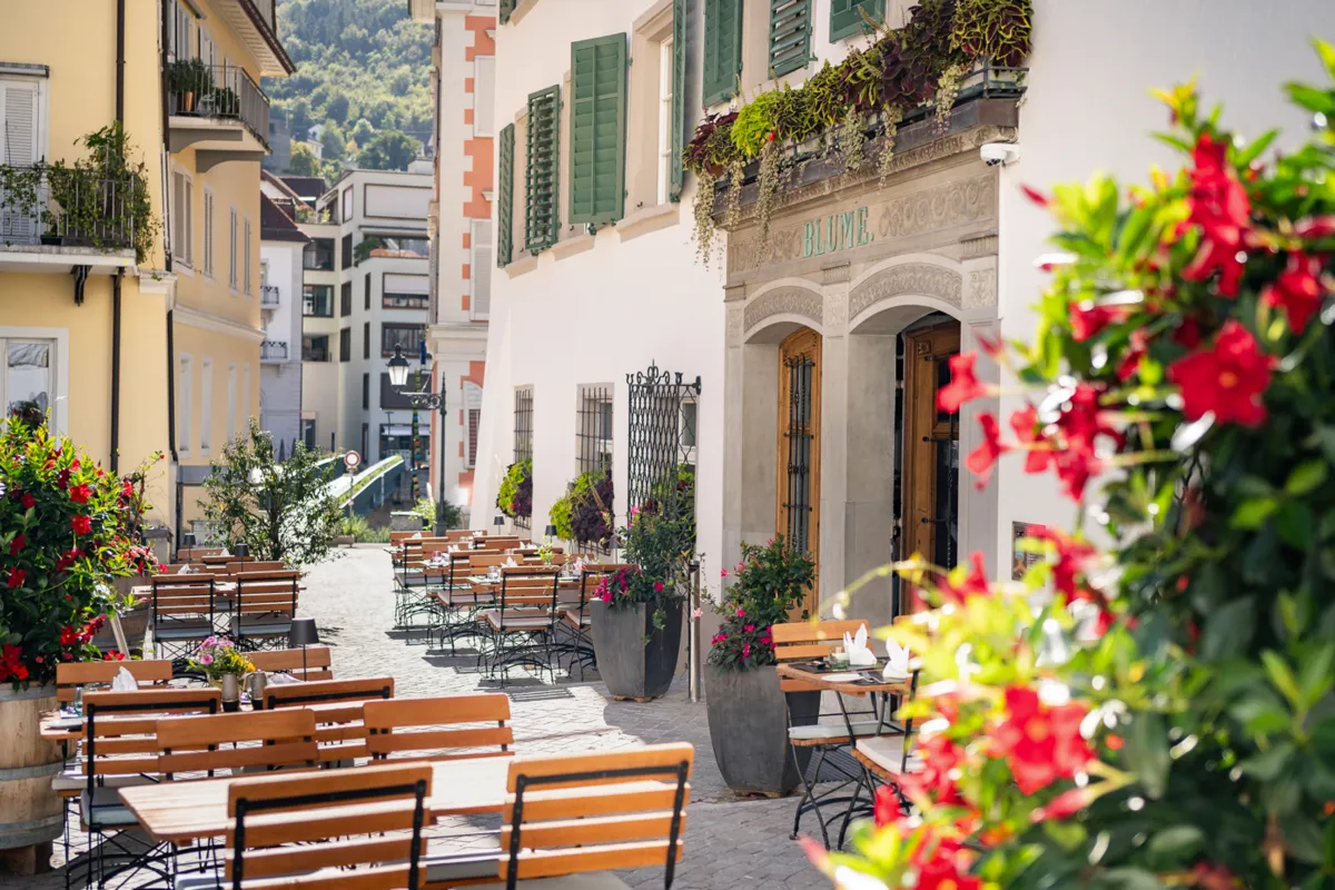 BLUME. Baden Hotel & Restaurant Aussenansicht