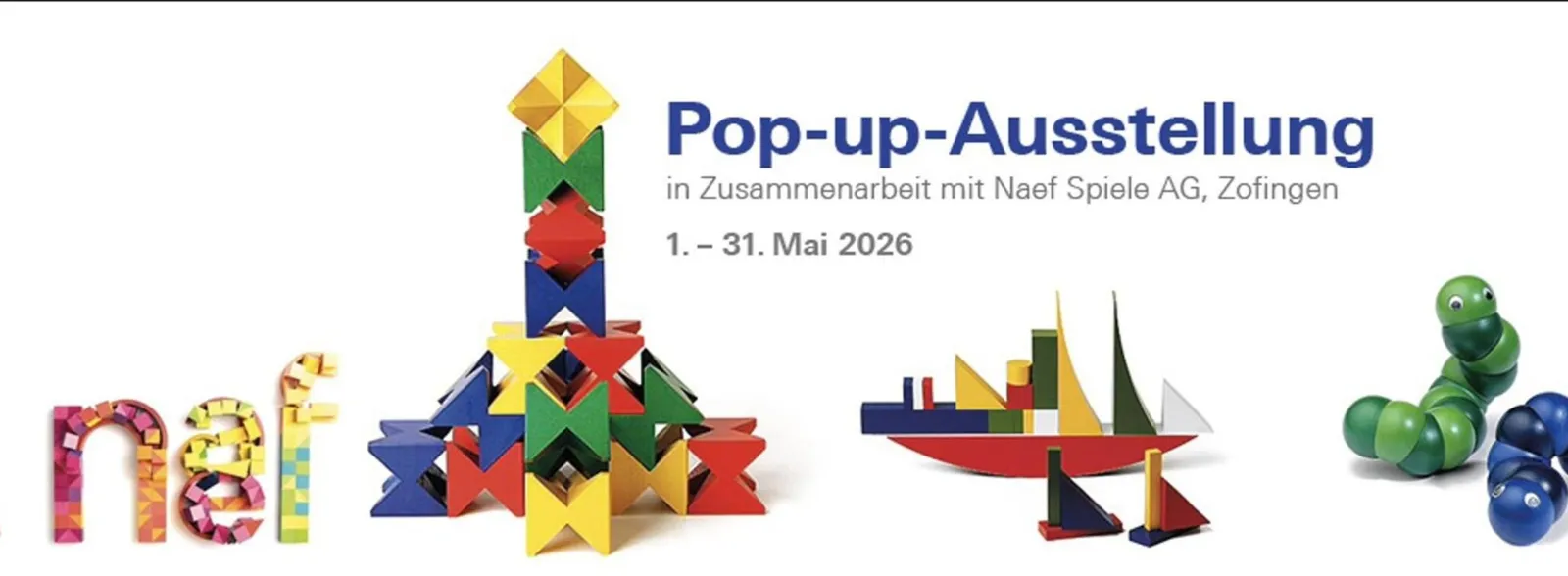 Pop-up-Ausstellung «100 Jahre Kurt Naef»
