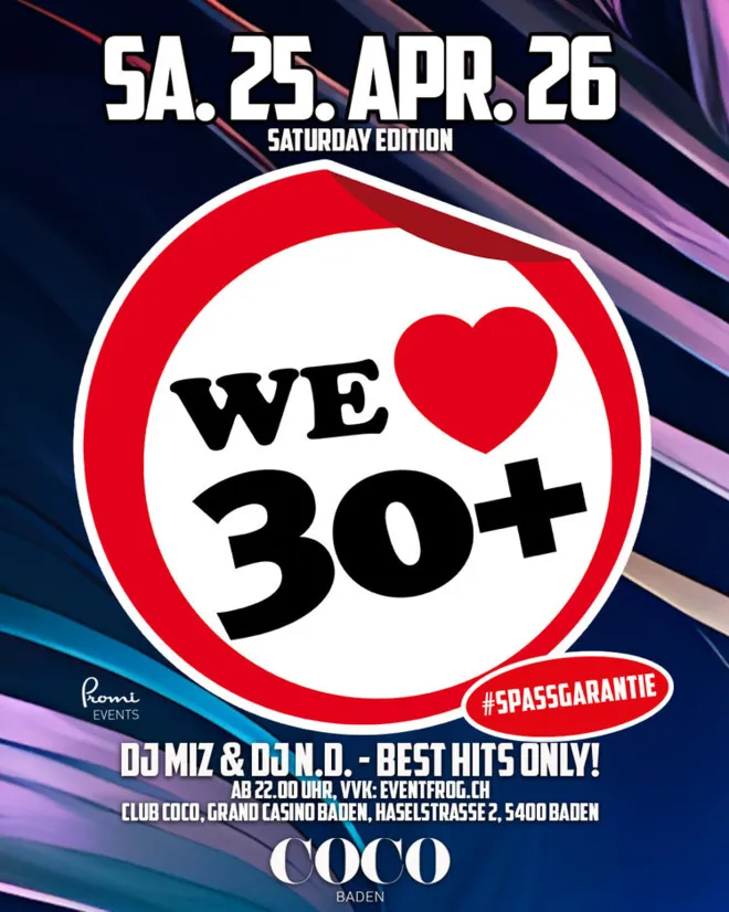 WE LOVE 30+