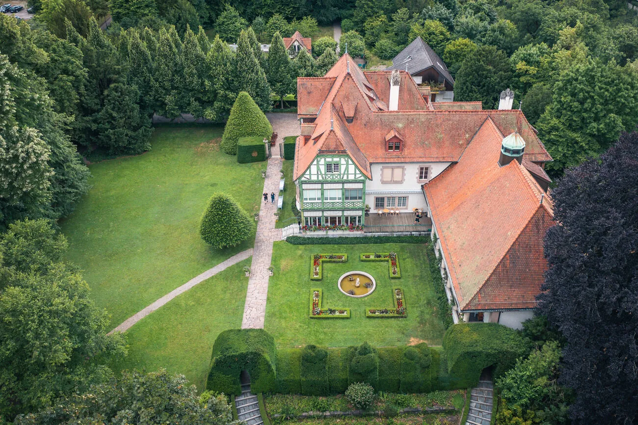 Luftaufnahme Villa Langmatt