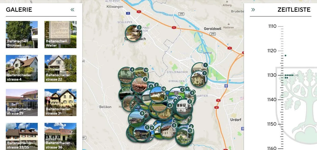 Geschichtskarte Bergdietikon