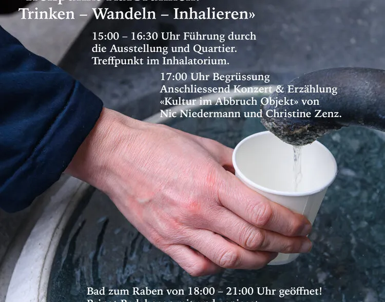Finissage Ausstellung «Treffpunkt Kurbrunnen: Trinken – Wandeln – Inhalieren»