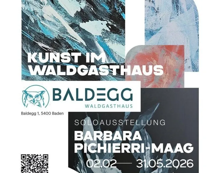 Kunst im Waldgasthaus Baldegg - Solo Ausstellung von Barbara Pichierri-Maag