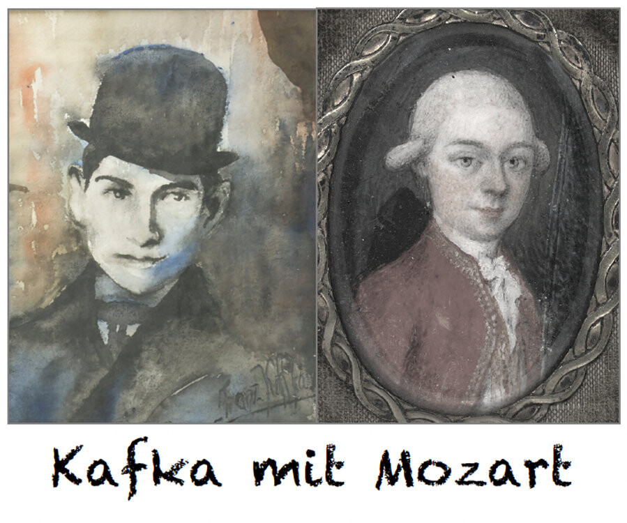 Kafka mit Mozart - szenische Lesung mit Judith Rohr, Herbert Fischer, T. Rosa