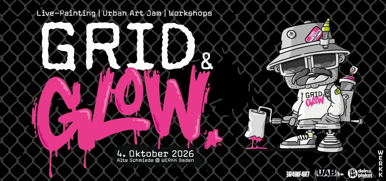 GRID & GLOW - Live Street Art Jam und Workshop