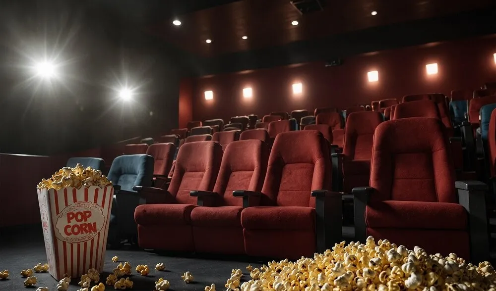 Gemütlicher Kinoabend mit Popcorn, Film & Chillen