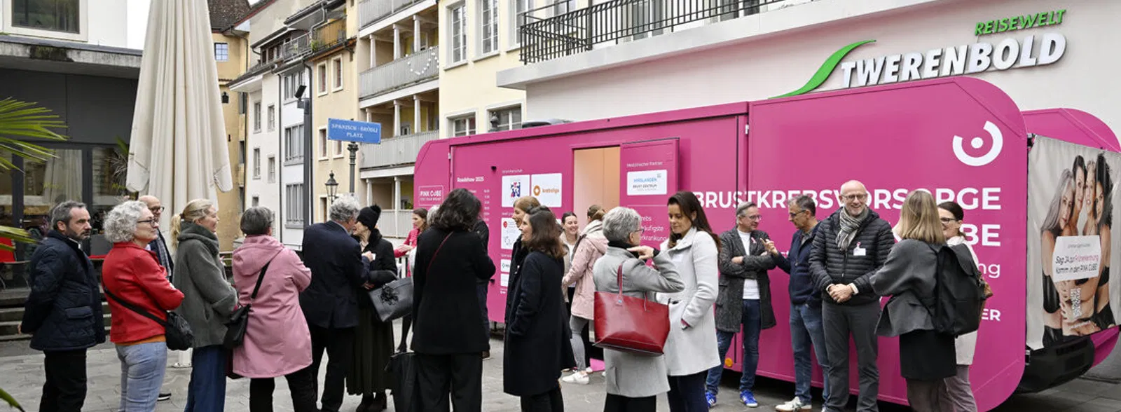 Kostenlose Brustkrebsvorsorge im PINK CUBE