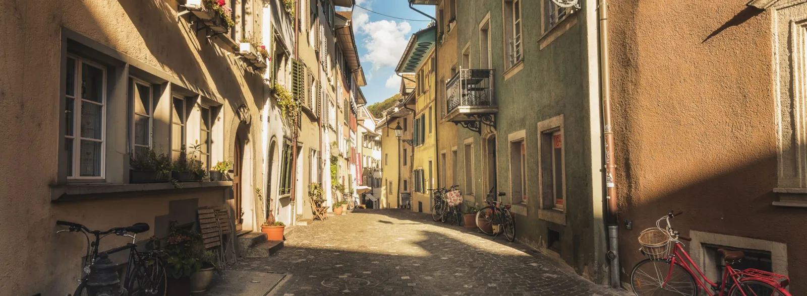 Badener Gasse im Spätsommer
