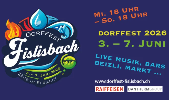 Dorffest Fislisbach 3. - 7. Juni 2026