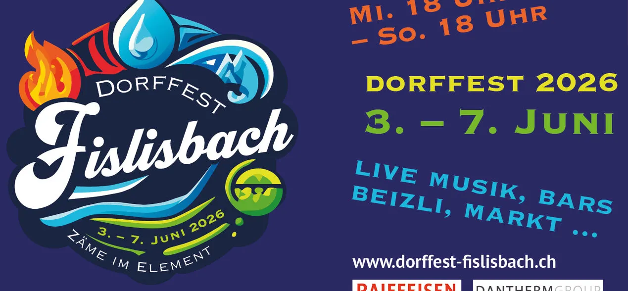 Dorffest Fislisbach 3. - 7. Juni 2026