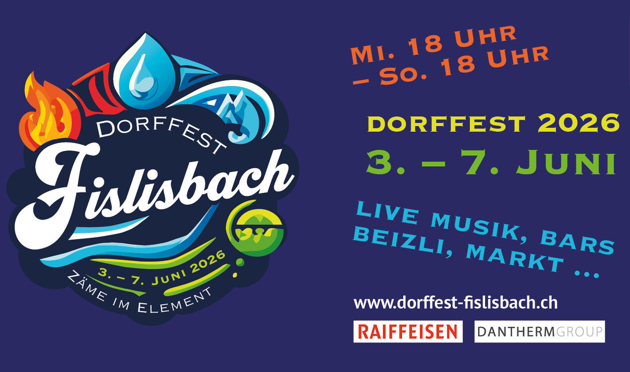 Dorffest Fislisbach 3. - 7. Juni 2026