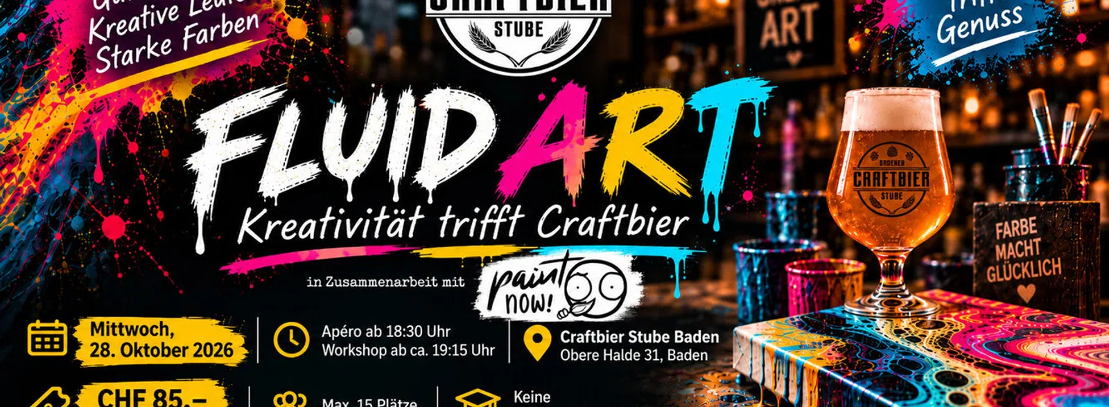 Fluid Art – Kreativität trifft Craftbier | Craftbier Stube Baden