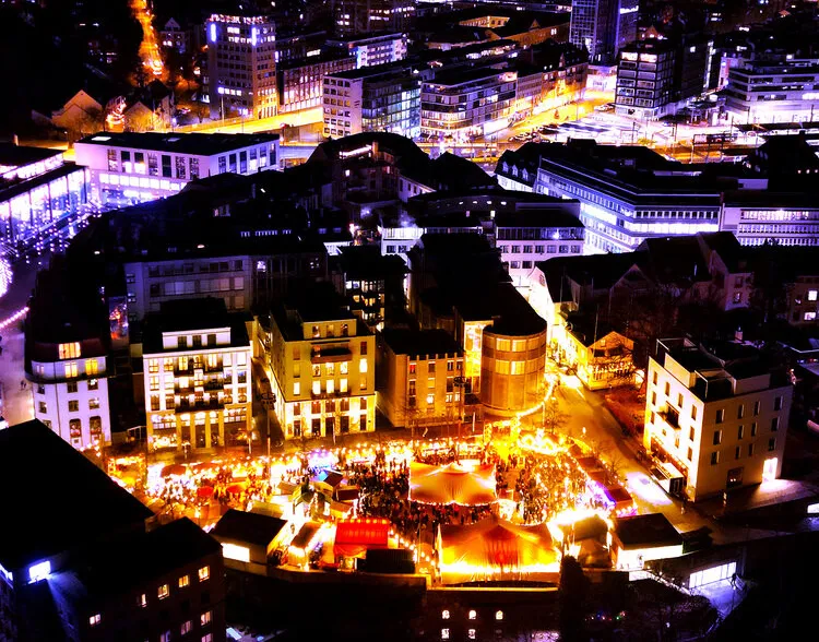 Badener WunderDorf, Theaterplatz. Das schönste Weihnachtsdorf im Limmattal