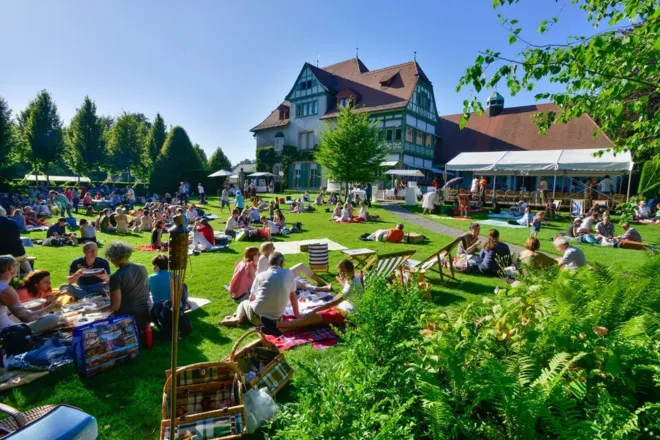 Traditionelles Picknick im Park