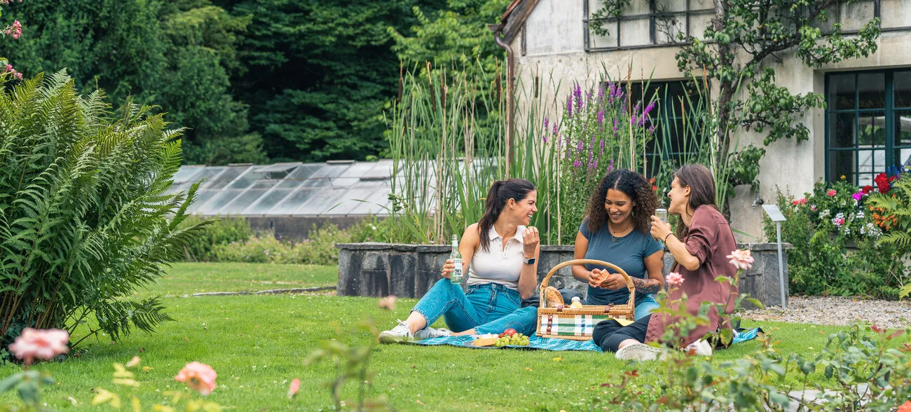 Picknick im Park der Villa Langmatt