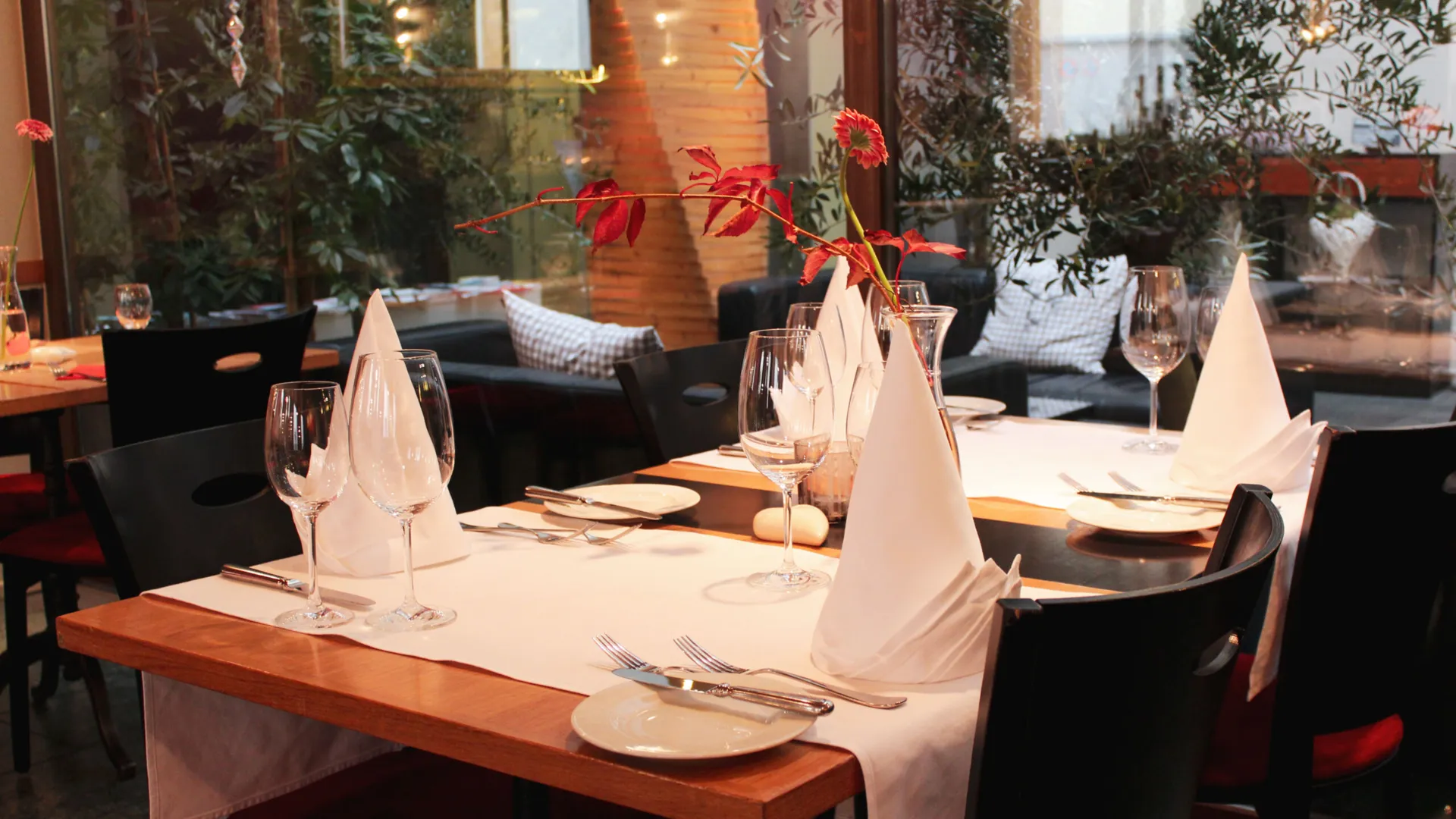 Restaurant Roter Turm Tischdekoration