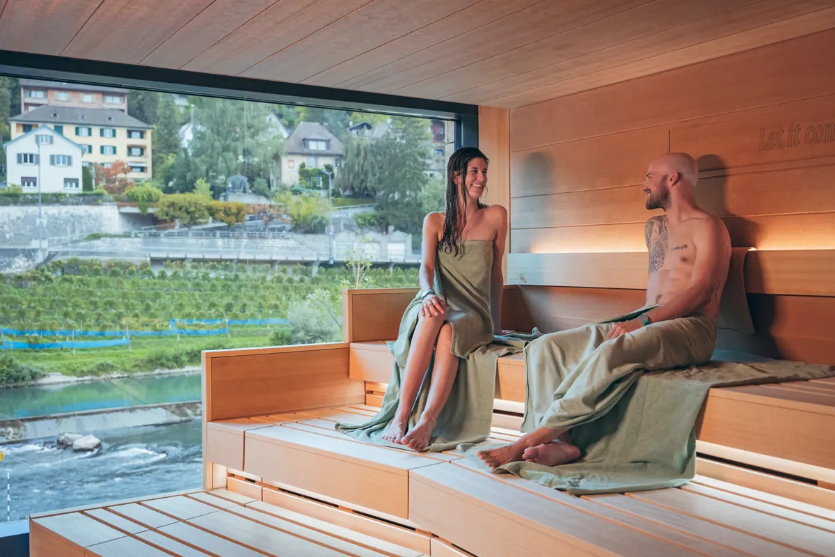 Limmatsauna in der Wellness-Therme FORTYSEVEN
