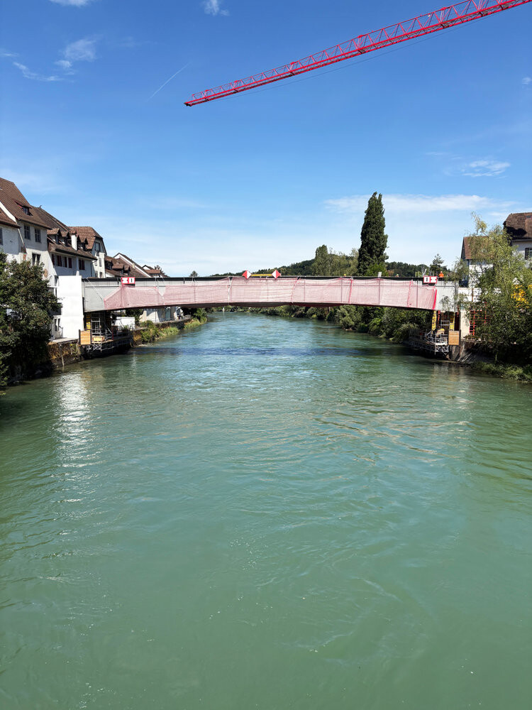 Reussbrücke in der Höhe