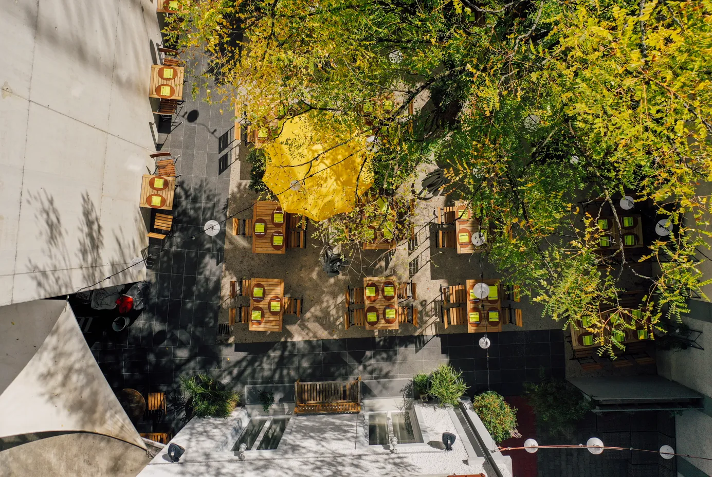 Blue City Hotel, Garten