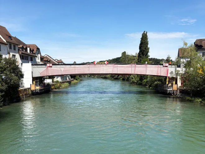 Reuss Bridge from Above