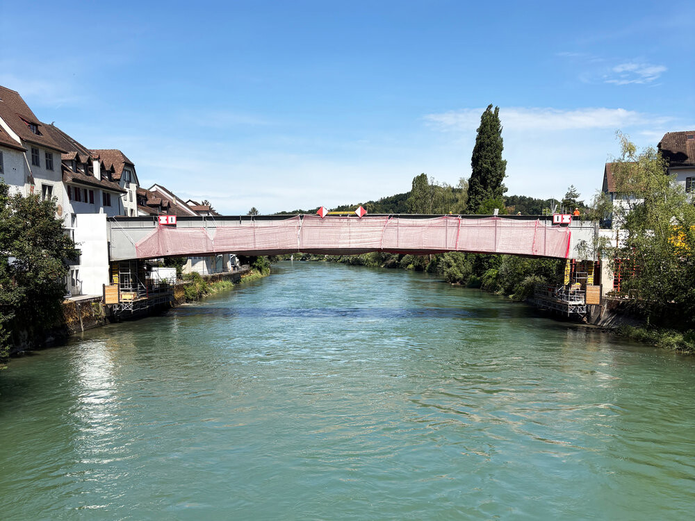 Reussbrücke in der Höhe
