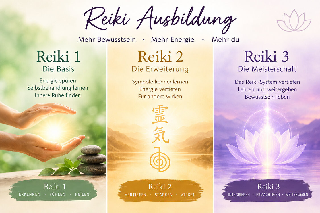 Reiki Ausbildung Level 1, 2 oder 3 - INITIALISIERUNG