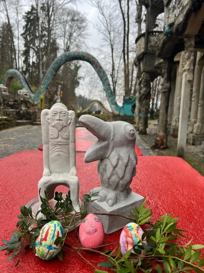 Easter egg hunt in Bruno Weber Park