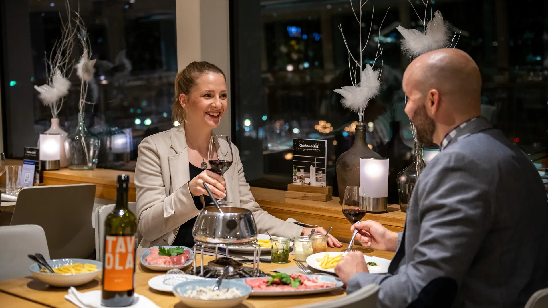 Silvester Fondue Chinoise Schiff