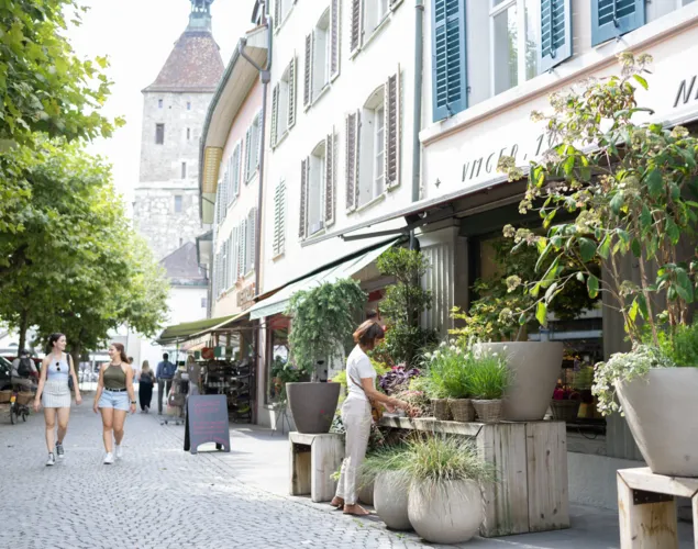 Einkaufen mit Frühlingsüberraschung