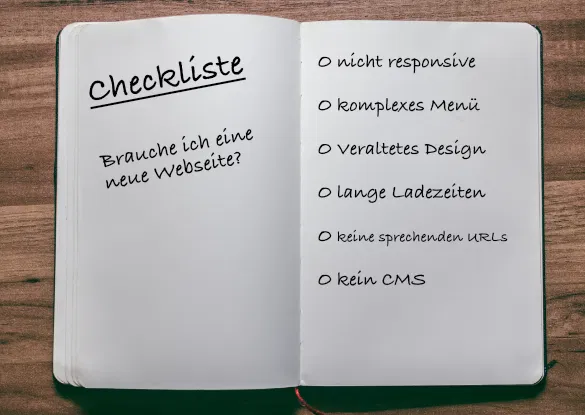Checkliste: Brauche ich eine neue Webseite? 🤔