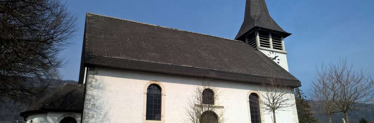 Eglise réformée et salle de paroisse réformée de Corgémont