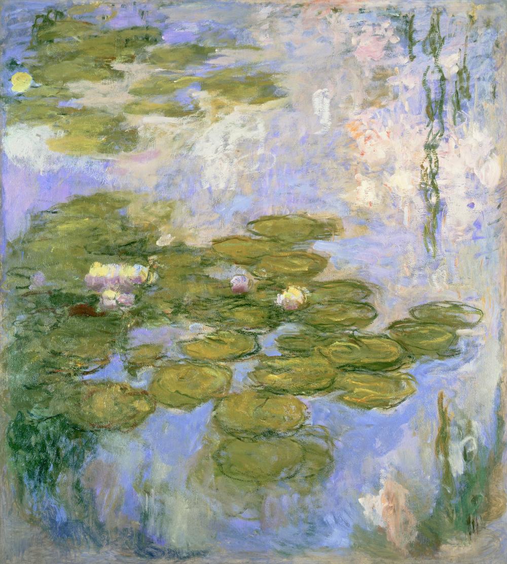 Claude Monet, Nymphéas, 1916 – 1919, Öl auf Leinwand, 200 × 180 cm