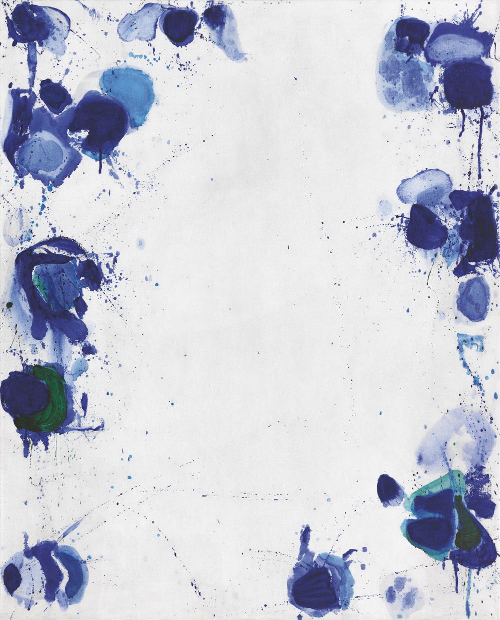 Sam Francis (1923-1994) | Blue 3, 1960, Oel auf Leinwand, 100 x 81 cm