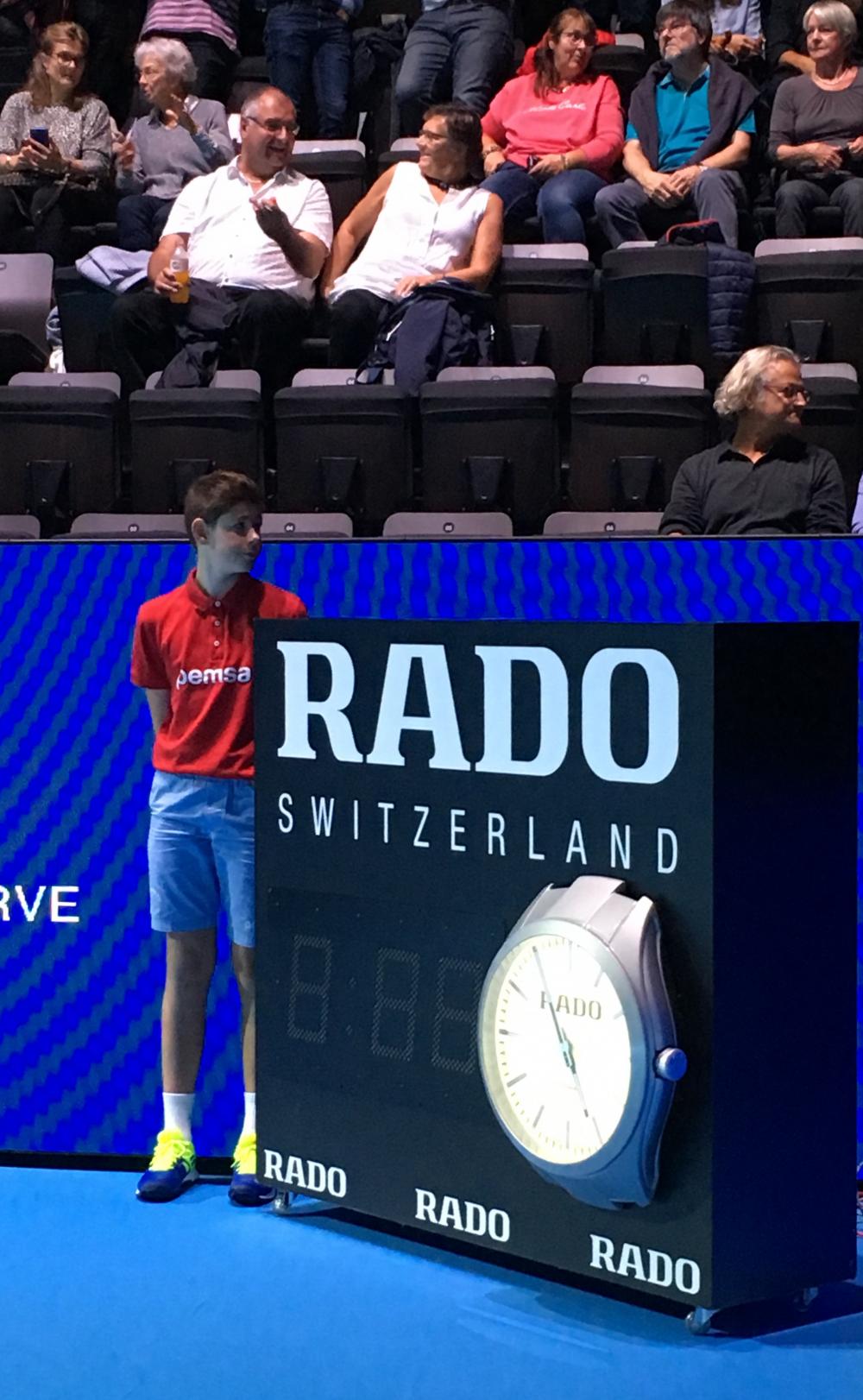 Official Timekeeper der Swiss Indoors Basel: Rado und Tennis gehören zusammen – das edle Uhren-Unternehmen unterstützt weltweit 12 Tennisturniere.