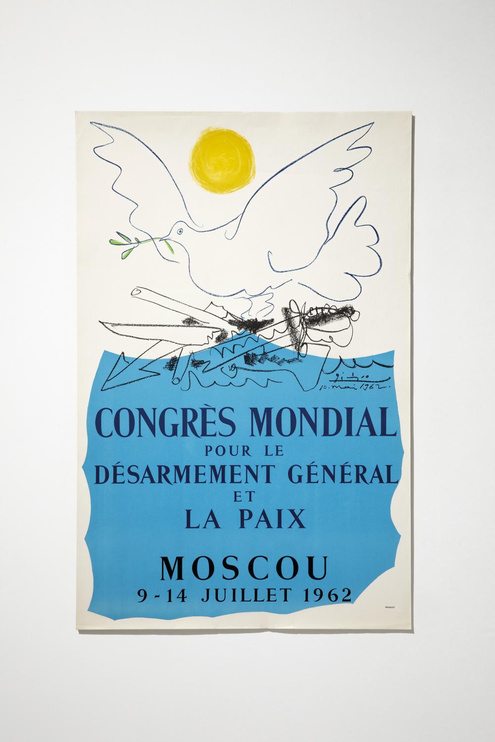 Congrès Mondial pour le Désarmement Général et la Paix, 1962, 100 x 66 cm